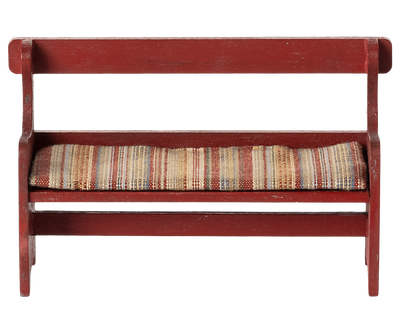 Bench, Mouse - Red by Maileg