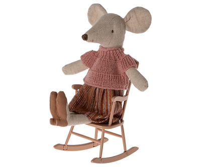 Rocking Chair, Mouse - Dark Powder by Maileg
