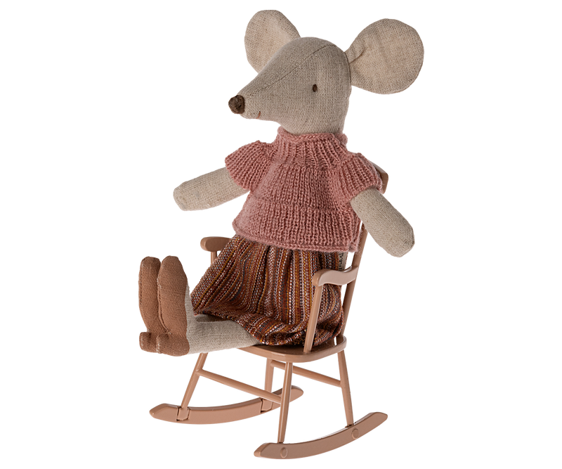 Rocking Chair, Mouse - Dark Powder by Maileg