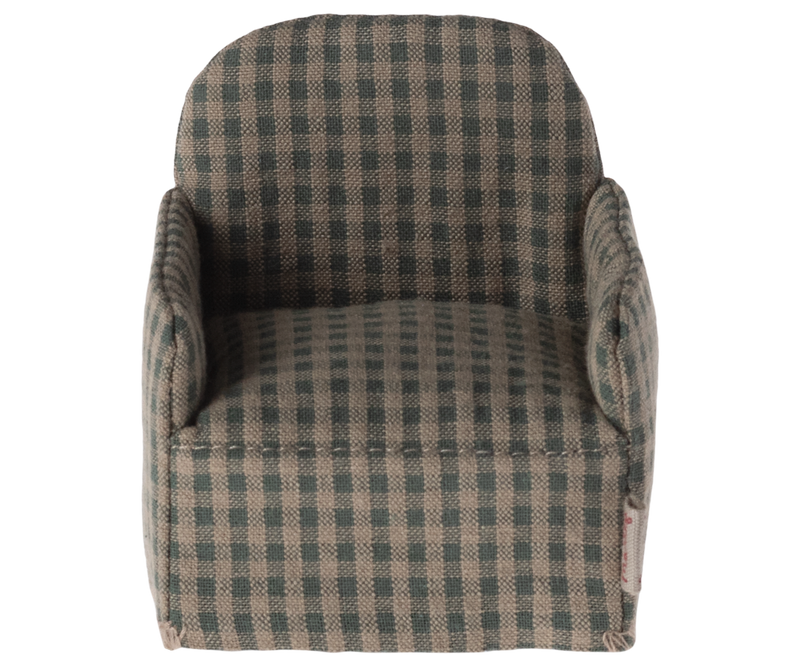 Chair, Mouse - Green Checker by Maileg