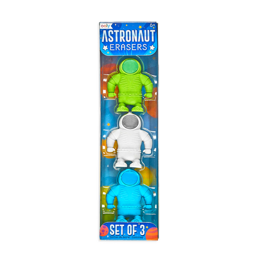 Astronaut Erasers - Set of 3 by OOLY