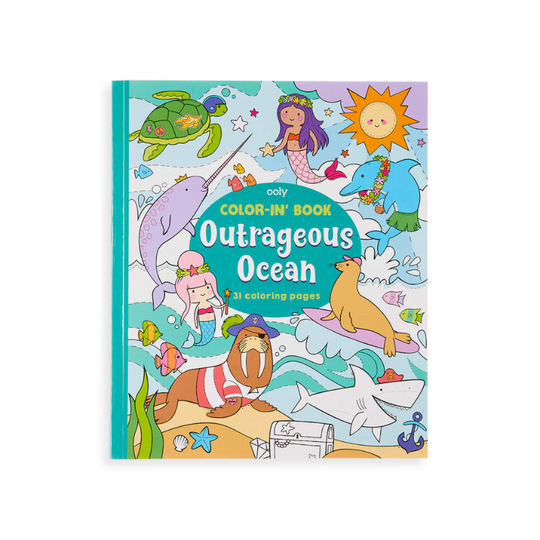 Color-in Book - Outrageous Ocean by OOLY