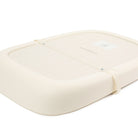 Beige baby seat cover on a white background