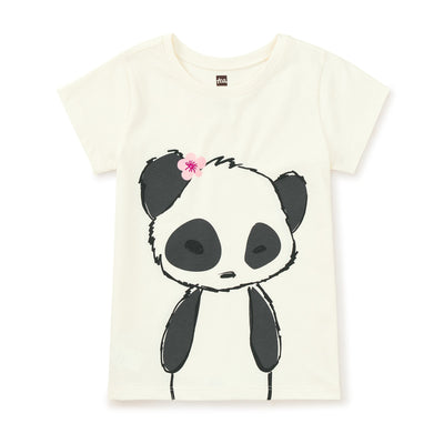 Panda Graphic Tee - Chalk by Tea Collection