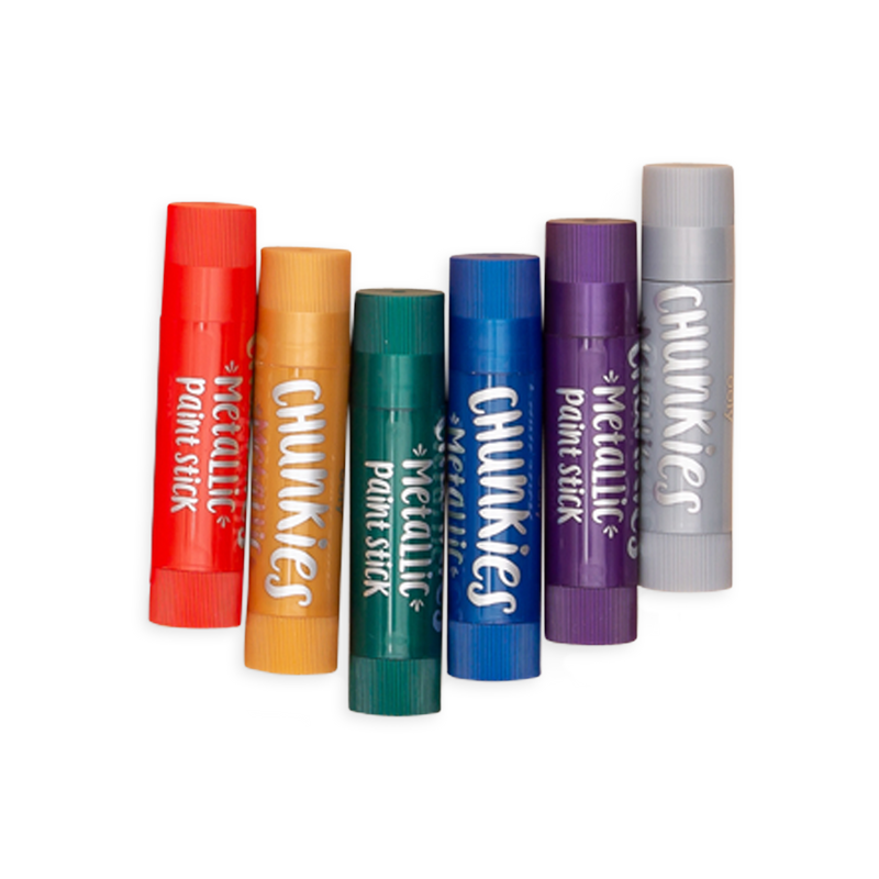 Chunkies Paint Sticks Metallic - Set of 6 by OOLY