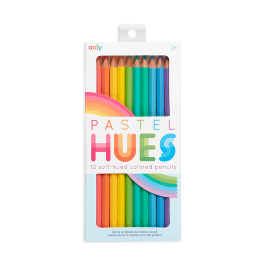 Pastel Hues Colored Pencils - Set of 12 by Ooly