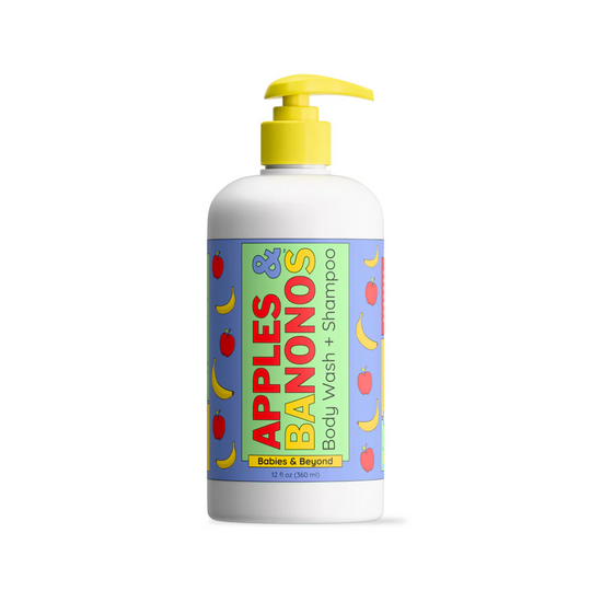 12oz Body Wash + Shampoo by Apples and Banonos