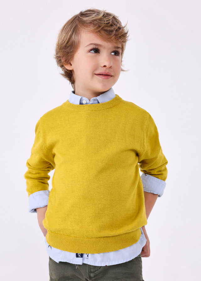 Basic Cotton Jumper - Mustard by Mayoral