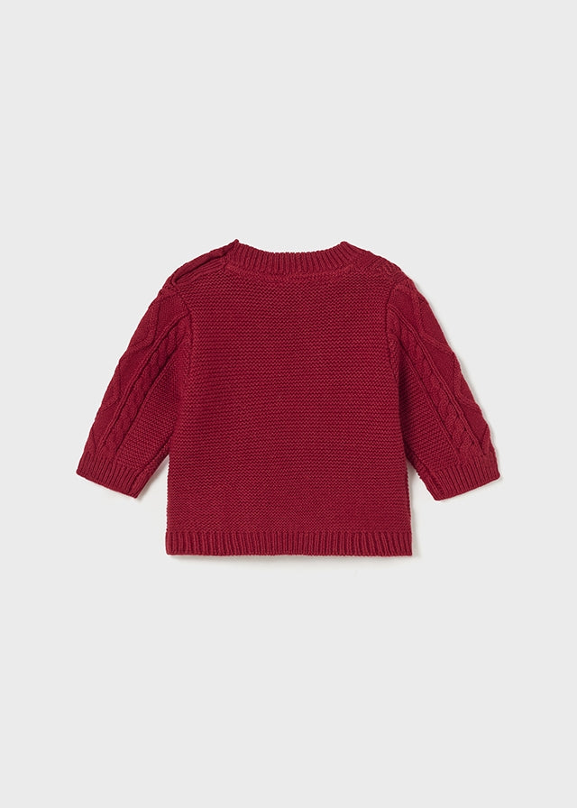 Braided Jumper - Cherry by Mayoral - FINAL SALE