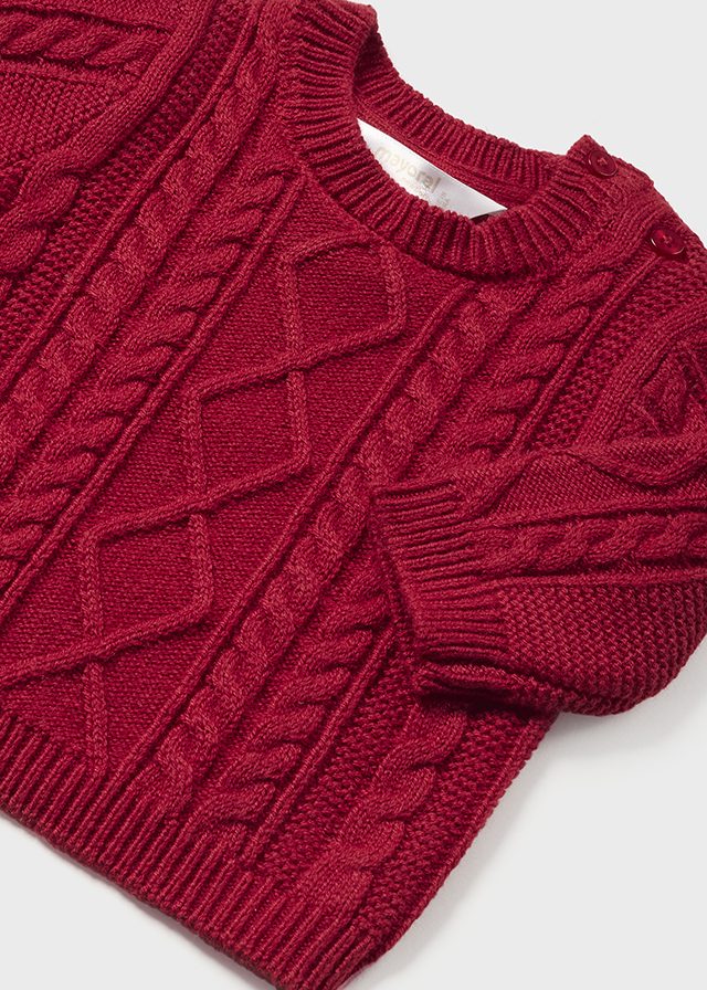 Braided Jumper - Cherry by Mayoral