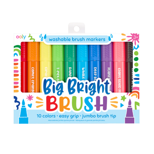 Big Bright Brush Markers - Set of 10 by OOLY