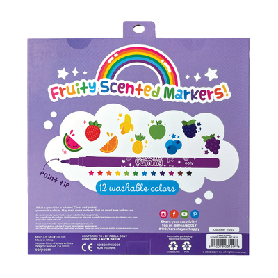 Yummy Yummy Scented Markers - Set of 12 by OOLY