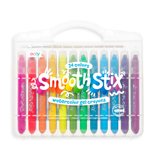 Smooth Stix Watercolor Gel Crayons - Set of 24 by OOLY