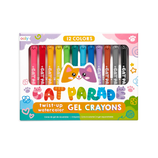 Cat Parade Gel Crayons - Set of 12 by OOLY