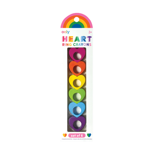 Heart Ring Crayons - Set of 6 by OOLY