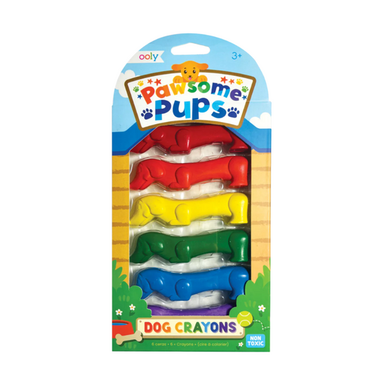 Pawsome Pups Dog Crayons - Set of 6 by OOLY