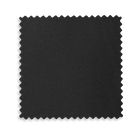 Black fabric swatch on a white background