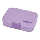 Purple lunch box with 'gumbox' branding on a white background