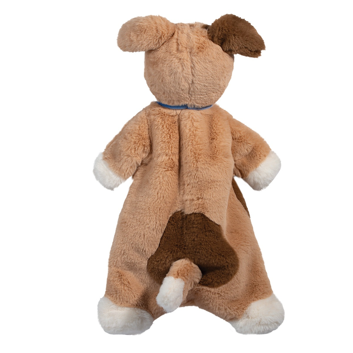 Plush dog toy with a white background