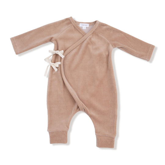 Velour Wrap Coverall - Teddy Bear by Angel Dear