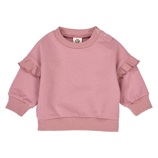 Cozy Me Frill Sweatshirt - Nostalgia Rose by Musli