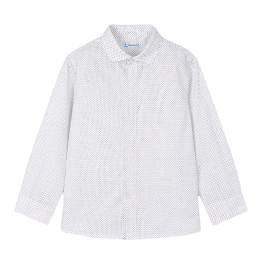 Cotton Button Down Shirt - White by Mayoral