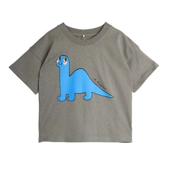Dino T-Shirt - Grey by Mini Rodini