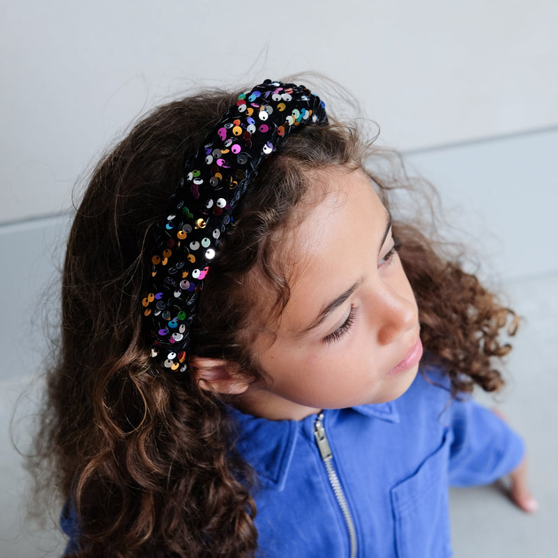 Jazzy Sequin Alice Headband by Mimi & Lula