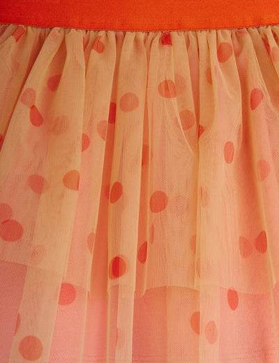 Dotted Tulle Skirt - Pink by Mini Rodini