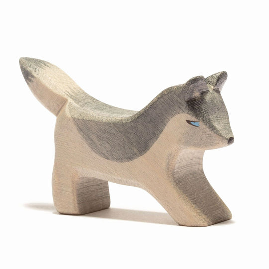 Wolf Small Running by Ostheimer Wooden Toys