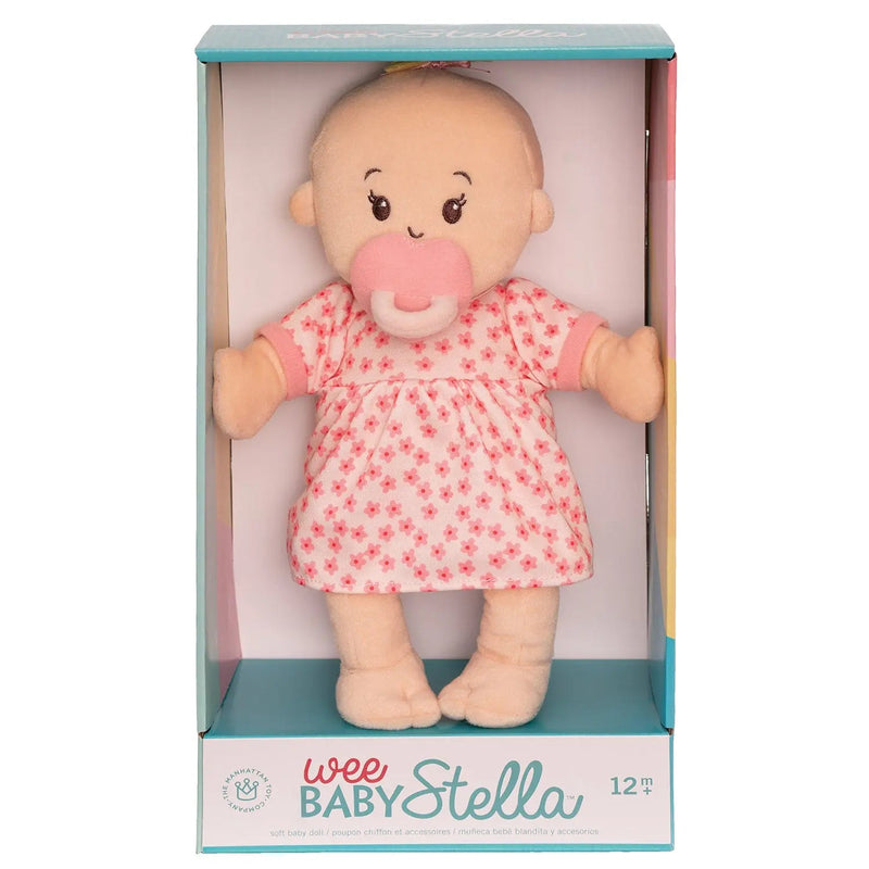 Wee Baby Stella Doll - Peach with Blond Hair by Manhattan Toy