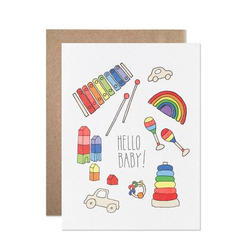 Hello Baby Card by Hartland Cards
