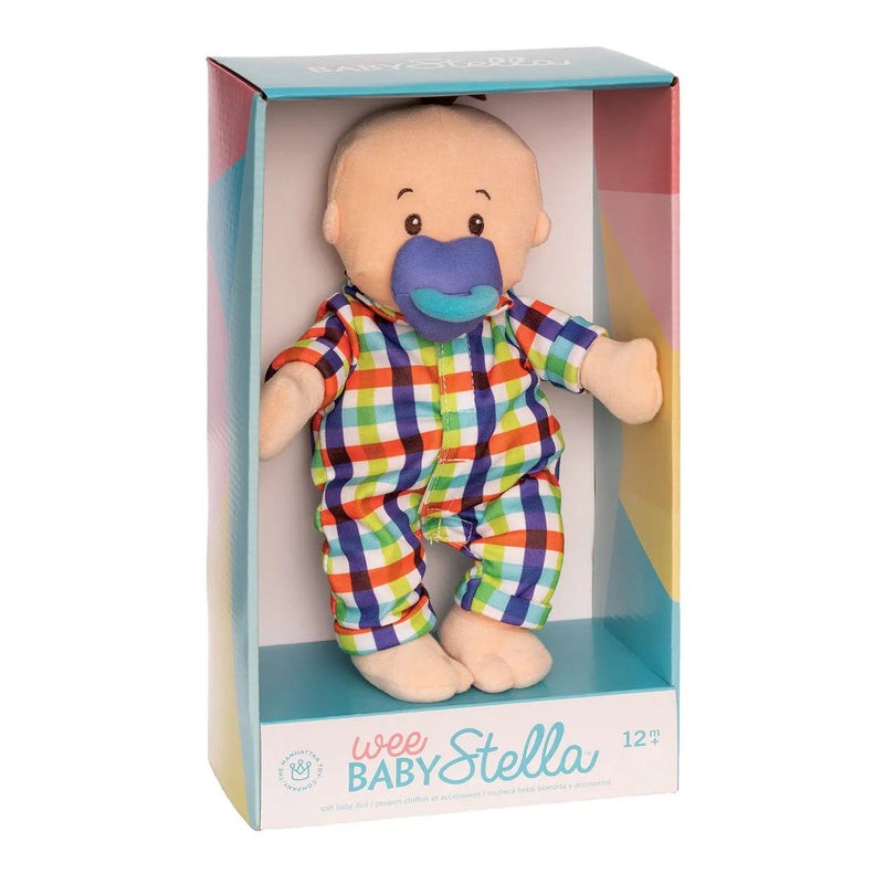 Wee Baby Stella Doll - Peach Fella with Brown Hair