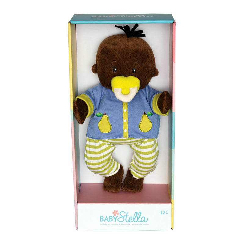 Baby Stella Doll - Brown with Black Hair by Manhattan Toy