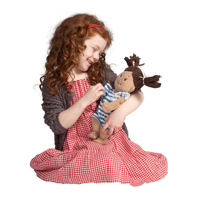 Baby Stella Doll - Beige Doll with Brown Pigtails by Manhattan Toy