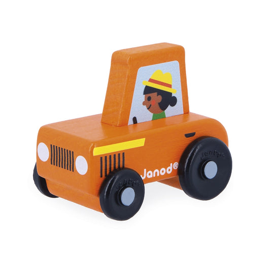 Crossroads Countryside Vehicle - Orange Tractor by Janod