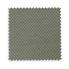 An olive green Maddie soft knit fabric swatch with a scalloped edge on a checkered background.