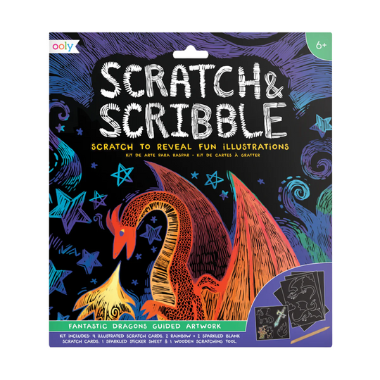 Scratch & Scribble - Fantastic Dragons by OOLY