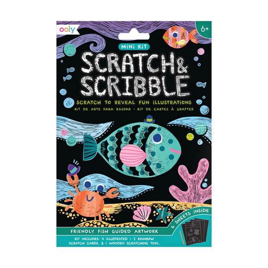 Mini Scratch & Scribble - Friendly Fish by OOLY