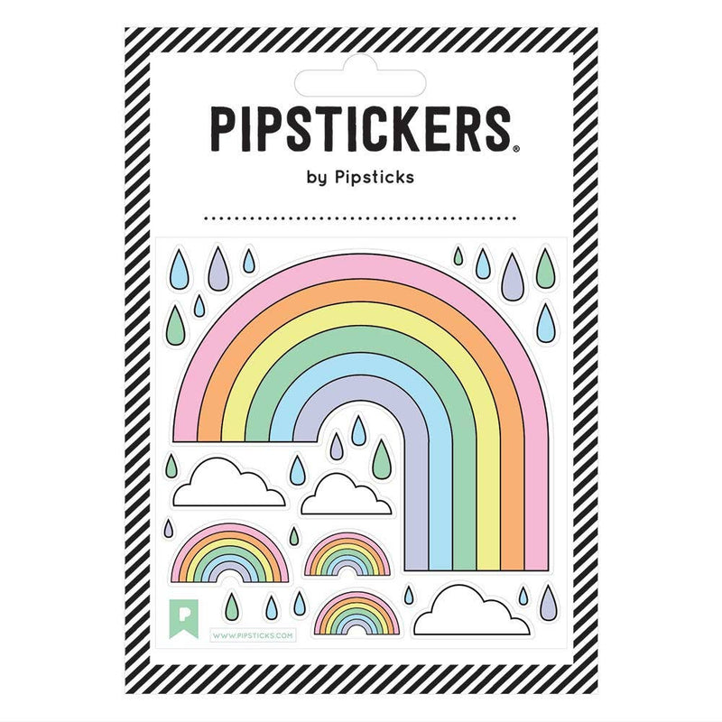Fuzzy Rainbows Stickers by Pipsticks