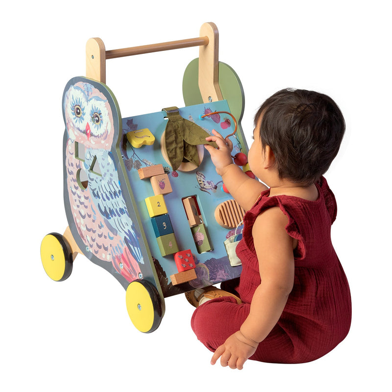 Wildwoods Owl Push Cart by Manhattan Toy