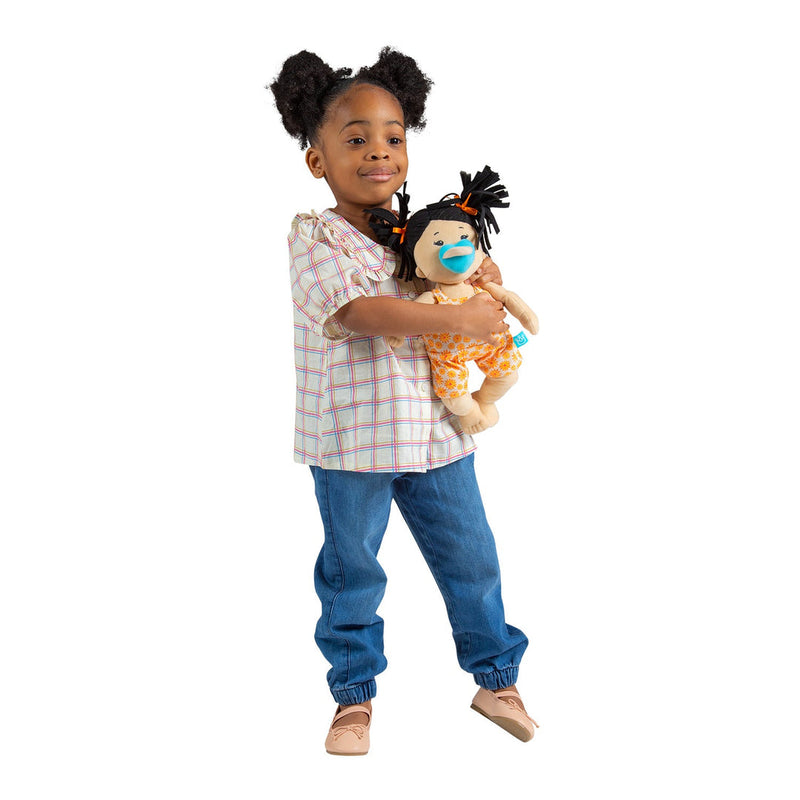 Baby Stella Doll - Beige Doll with Black Pigtails by Manhattan Toy