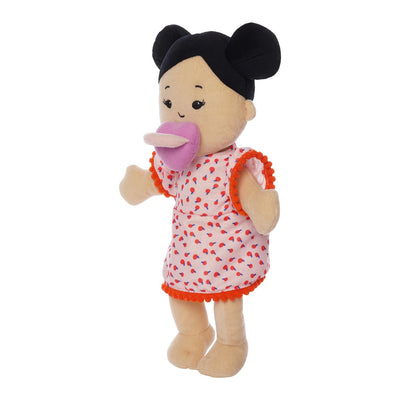 Wee Baby Stella Doll - Light Beige with Black Buns by Manhattan Toy