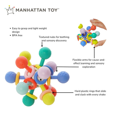 Atom Colorpop Teether Toy by Manhattan Toy