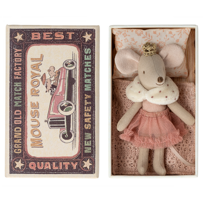 Princess Mouse,  Little Sister in Matchbox by Maileg
