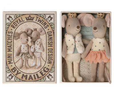 Royal Twins in Box, Little Brother and Sister - Rose by Maileg