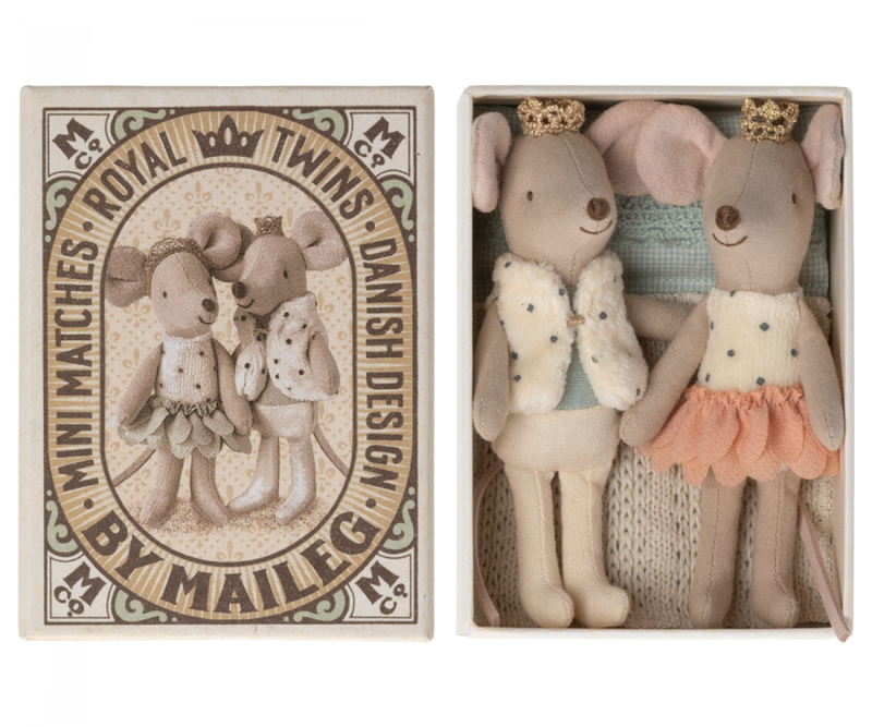 Royal Twins in Box, Little Brother and Sister - Rose by Maileg