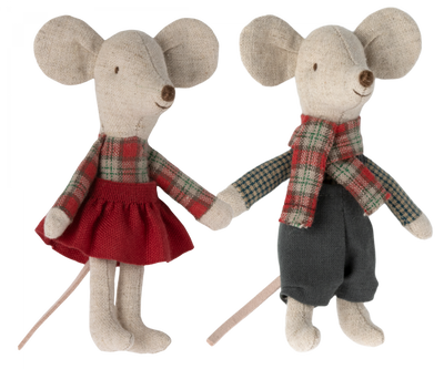 Winter Mice Twins, Little Brother and Sister by Maileg