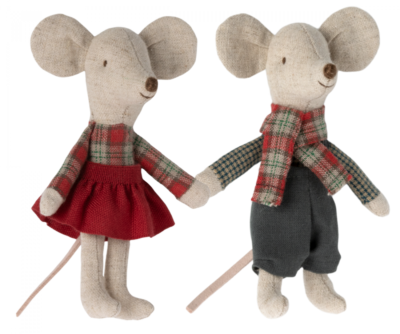 Winter Mice Twins, Little Brother and Sister by Maileg