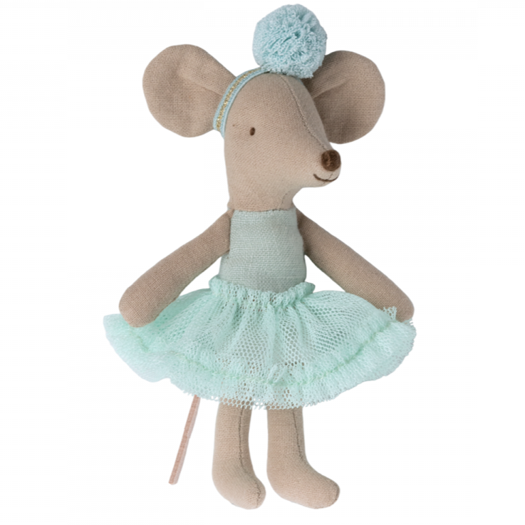 Ballerina Mouse, Little Sister - Light Mint by Maileg